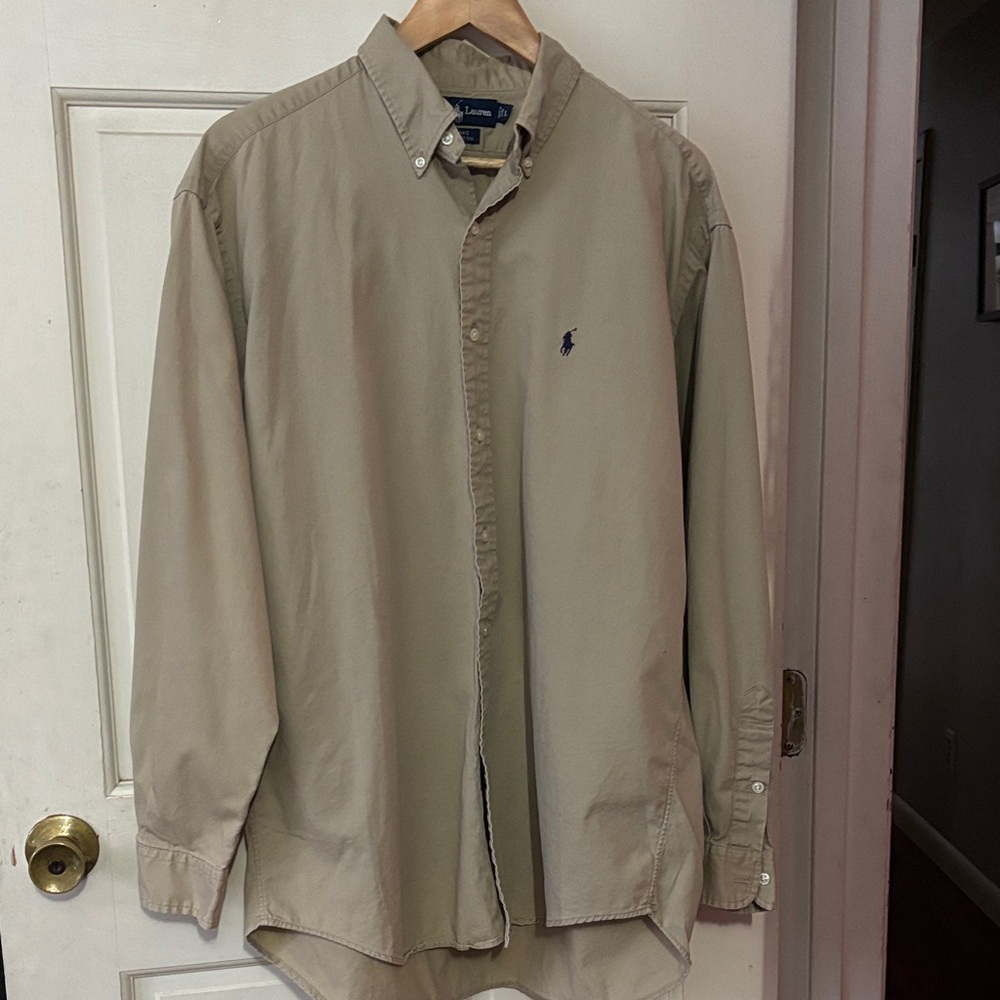 Polo by Ralph Lauren Men's Khaki Shirt